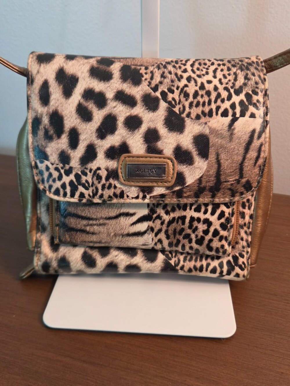 KOLTOV ANIMAL PRINT CROSSBODY BAG